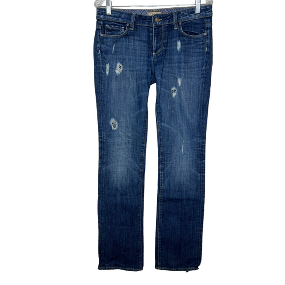 Paige Jimmy Jeans Distressed Size 27 Women's Straight Denim - Picture 1 of 10